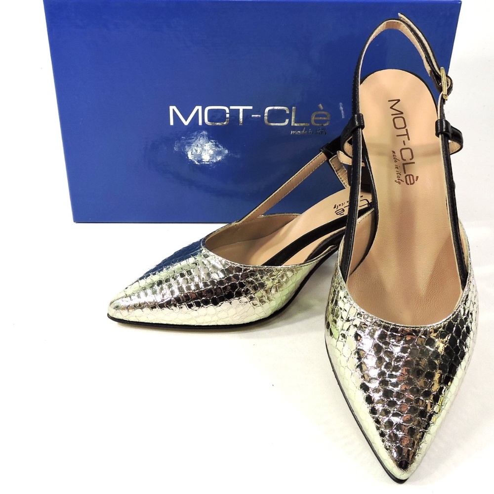 MOT-CLe' 🇮🇹 WOMEN'S GOLD LEATHER FASHION SANDALS